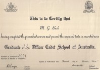 Graduation Certificate - Mike Buck