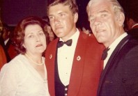 Lou Hatton with Parents - Grad Ball